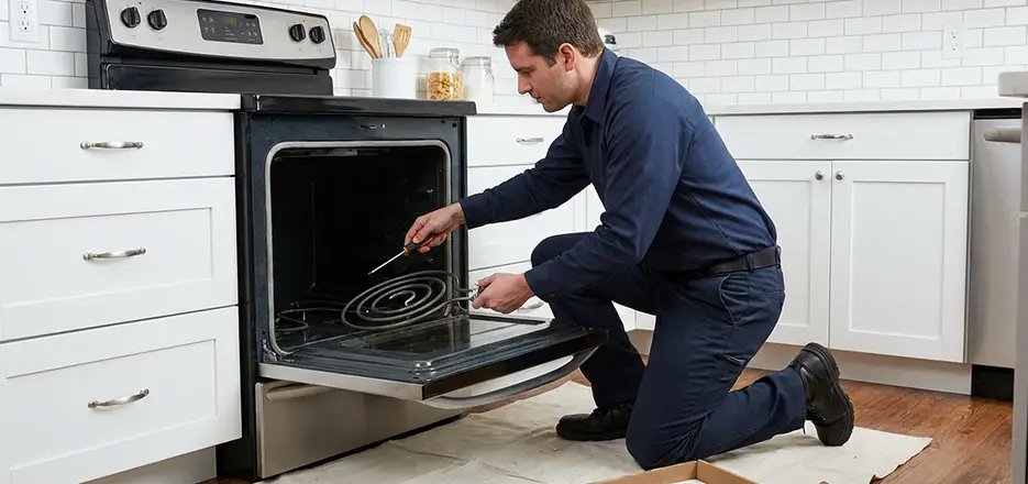 Oven Lower Heating Element Replacement in Solana Beach